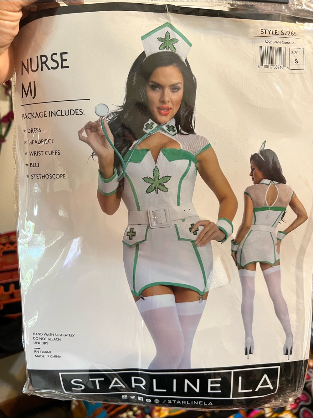 Maryjane Nurse MJ Costume - White & Green